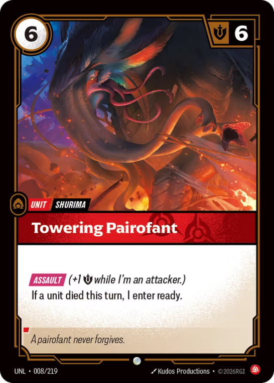 Towering Pairofant UNL-008/219