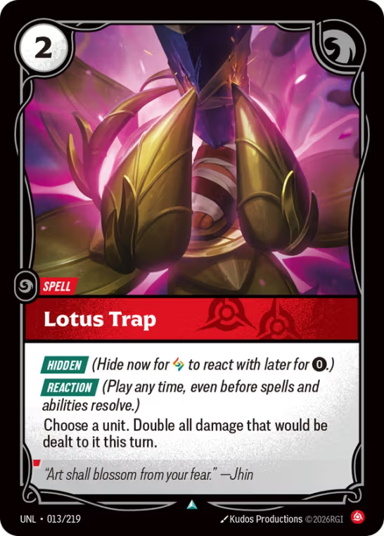 Lotus Trap UNL-013/219