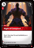 Right of Conquest UNL-015/219