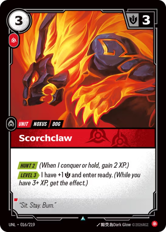 Scorchclaw UNL-016/219
