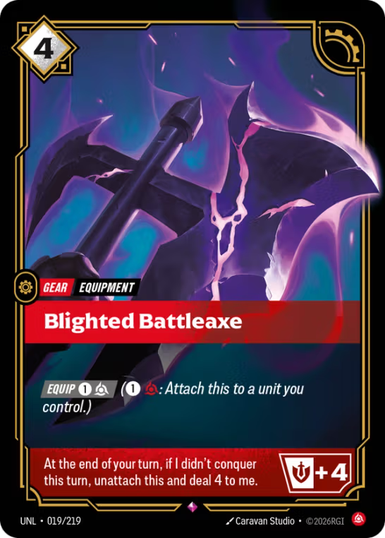 Blighted Battleaxe UNL-019/219