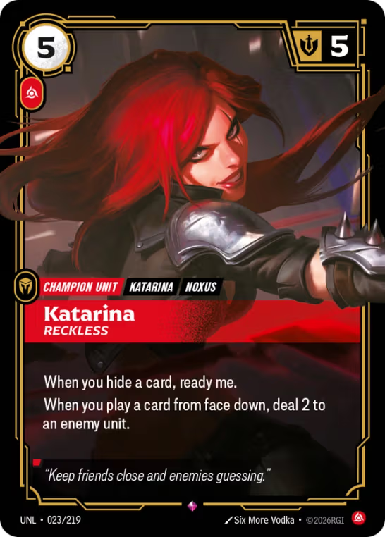 Katarina, Reckless UNL-023/219