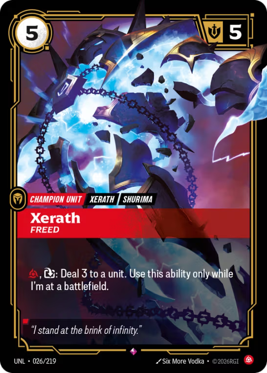 Xerath, Freed UNL-026/219