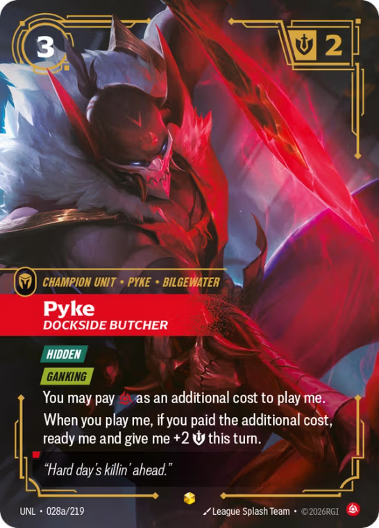 Pyke, Dockside Butcher UNL-028a/219