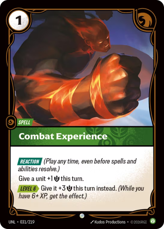 Combat Experience UNL-031/219
