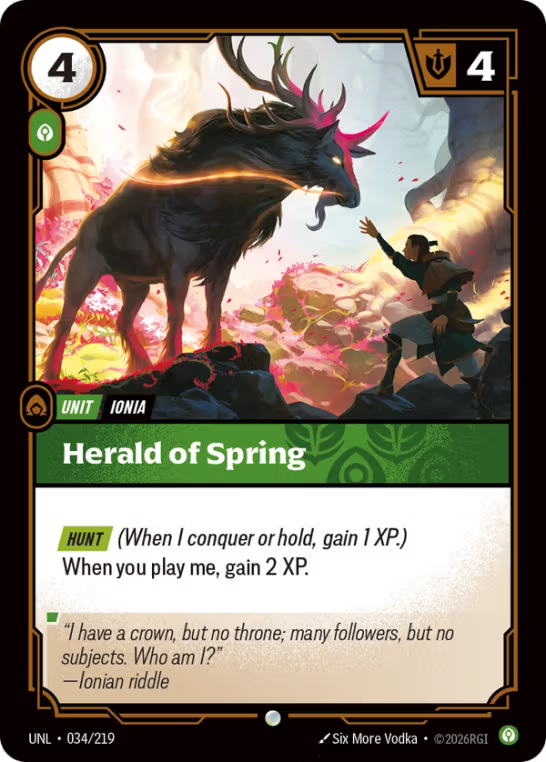 Herald of Spring UNL-034/219
