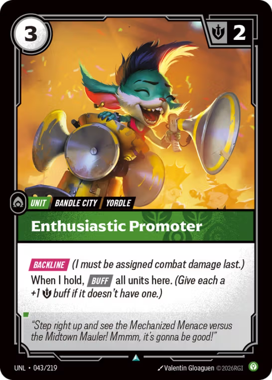 Enthusiastic Promoter UNL-043/219