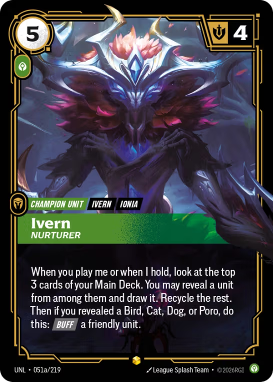 Ivern, Nurturer UNL-051a/219