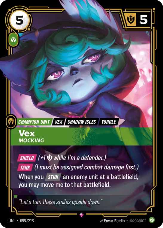 Vex, Mocking UNL-055/219