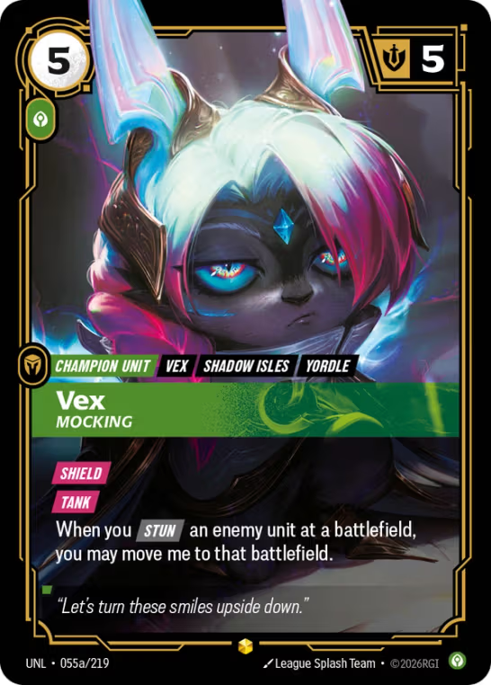 Vex, Mocking UNL-055a/219