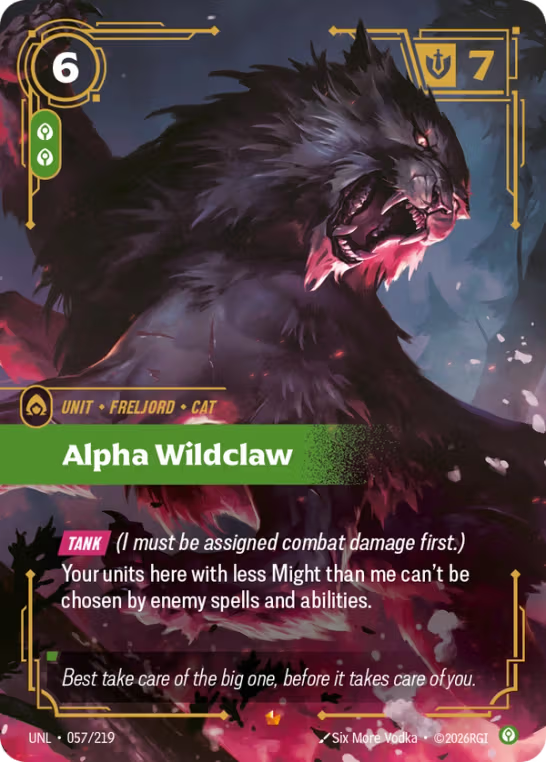 Alpha Wildclaw UNL-057/219