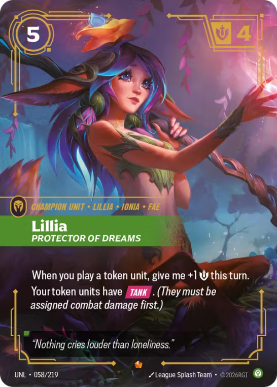 Lillia, Protector of Dreams UNL-058/219
