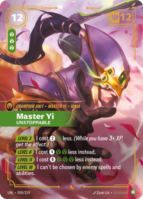 Master Yi, Unstoppable UNL-059/219