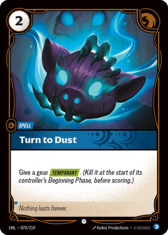 Turn to Dust UNL-070/219