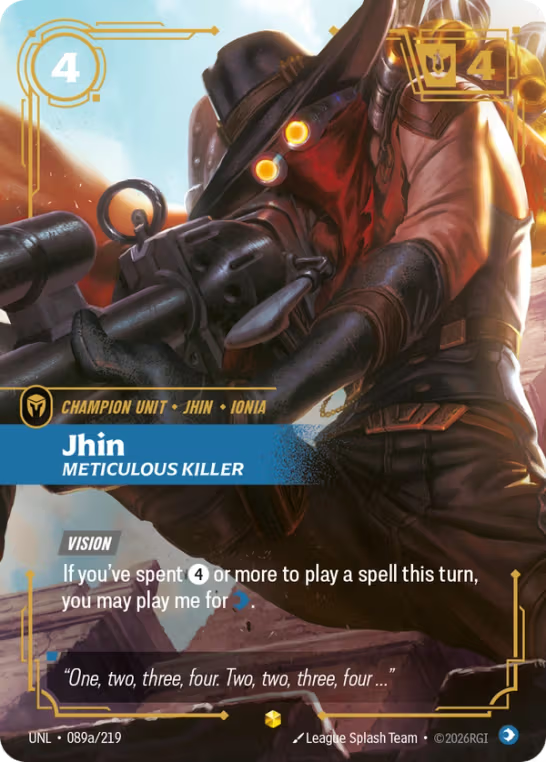 Jhin, Meticulous Killer UNL-089a/219