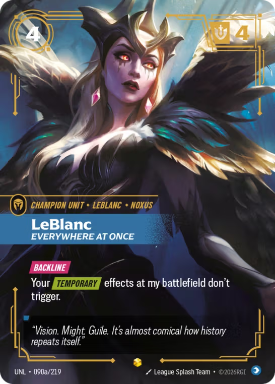 LeBlanc, Everywhere at Once UNL-090a/219