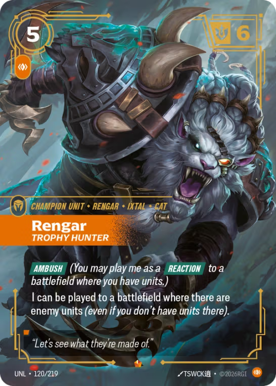 Rengar, Trophy Hunter UNL-120/219
