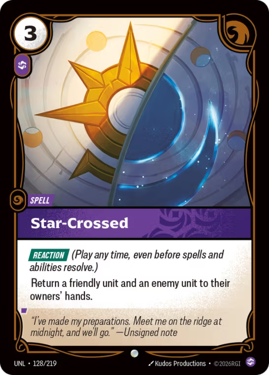 Star-Crossed UNL-128/219