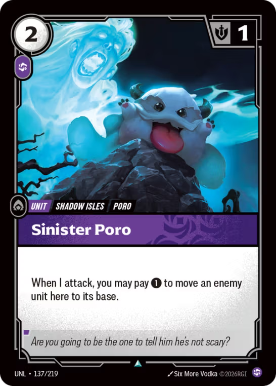 Sinister Poro UNL-137/219