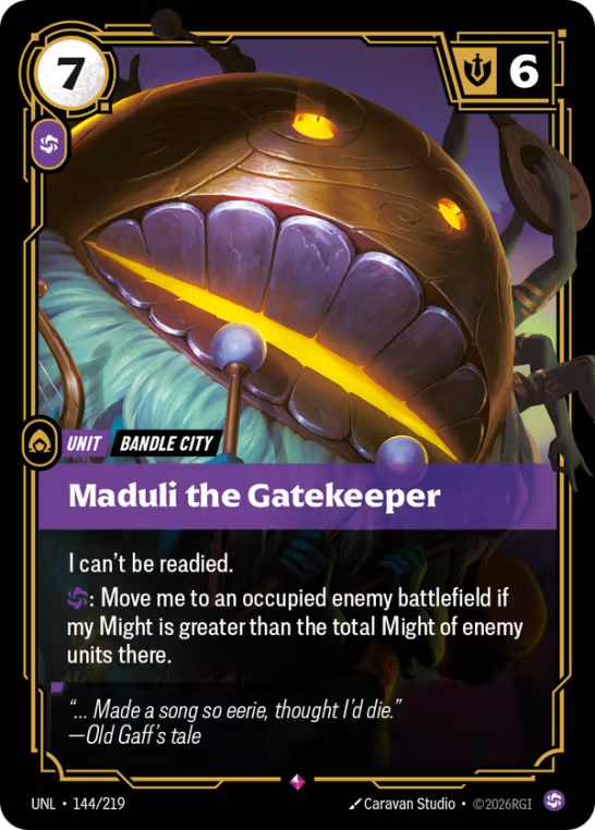Maduli the Gatekeeper UNL-144/219