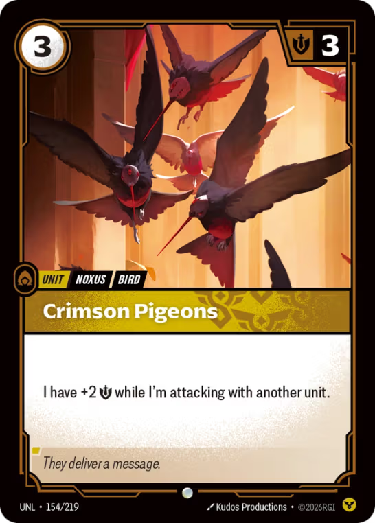 Crimson Pigeons UNL-154/219