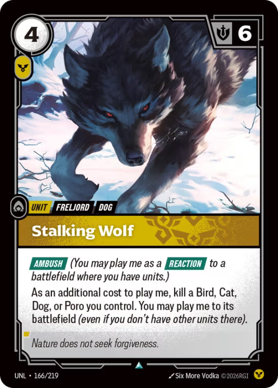 Stalking Wolf UNL-166/219