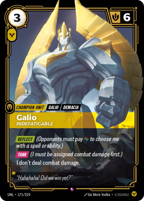 Galio, Indefatigable UNL-171/219