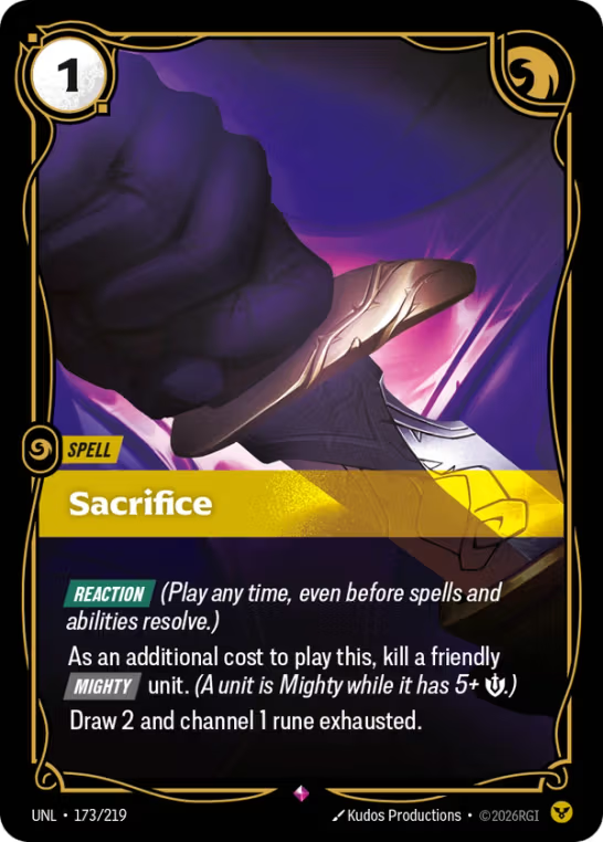 Sacrifice UNL-173/219