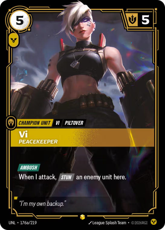 Vi, Peacekeeper UNL-176a/219