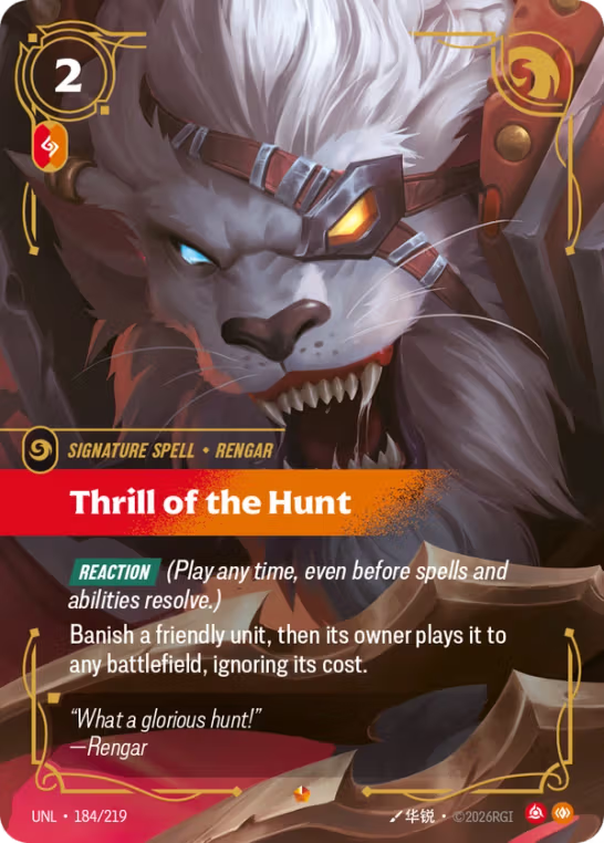 Thrill of the Hunt UNL-184/219