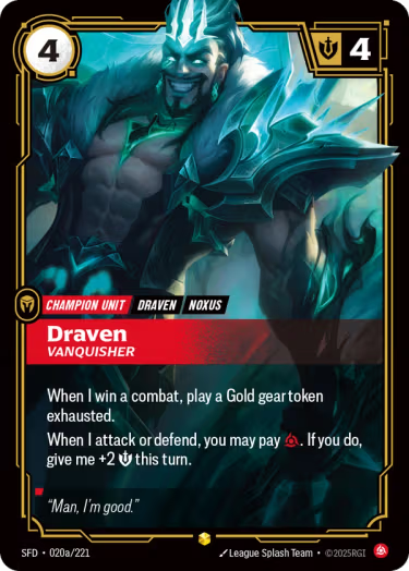 Draven, Vanquisher SFD-020a/221