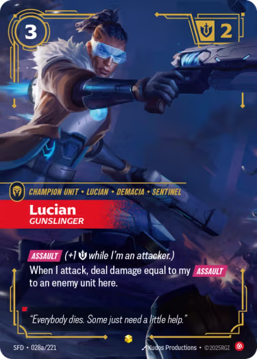 Lucian, Gunslinger SFD-028a/221