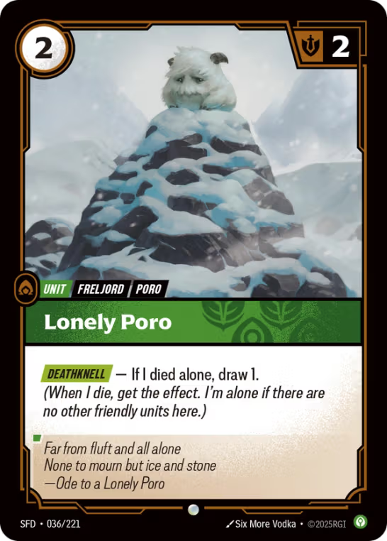 Lonely Poro SFD-036/221