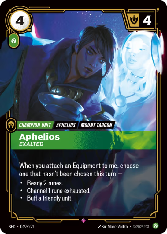 Aphelios, Exalted SFD-049/221