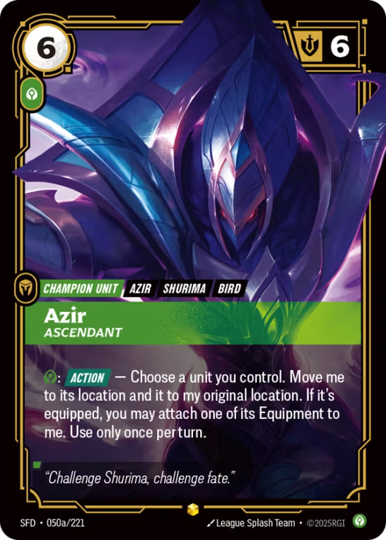 Azir, Ascendant SFD-050a/221