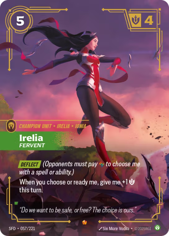 Irelia, Fervent SFD-057/221