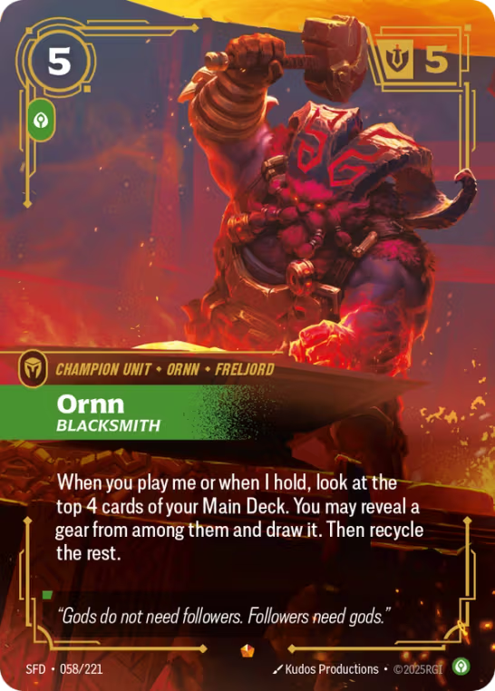 Ornn, Blacksmith SFD-058/221