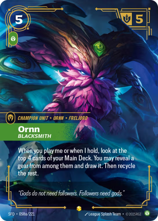 Ornn, Blacksmith SFD-058a/221