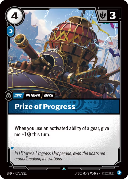 Prize of Progress SFD-075/221
