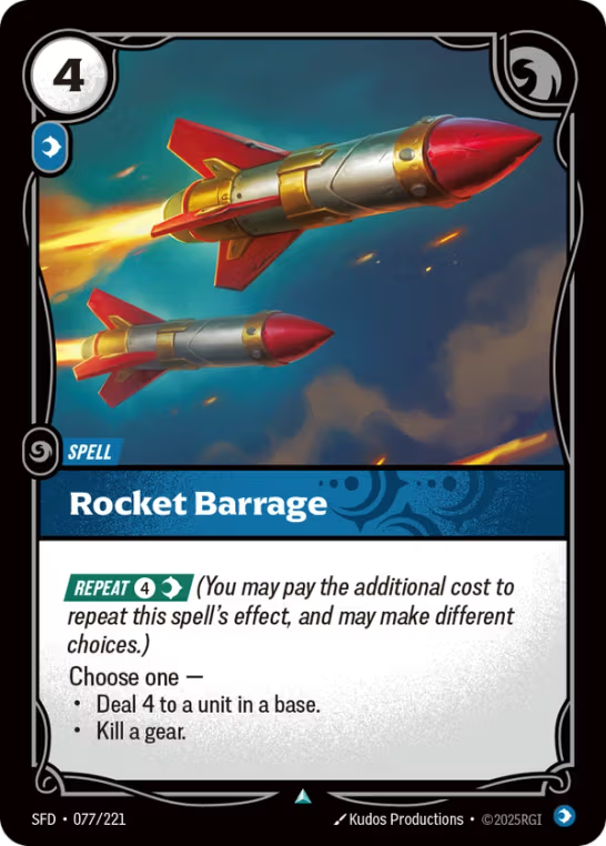 Rocket Barrage SFD-077/221