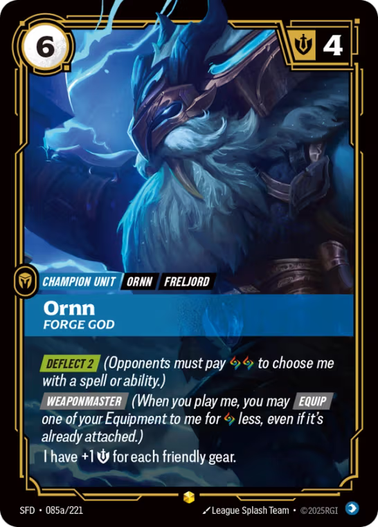 Ornn, Forge God SFD-085a/221