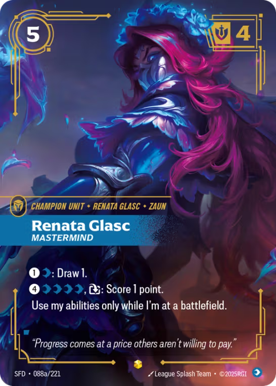 Renata Glasc, Mastermind SFD-088a/221