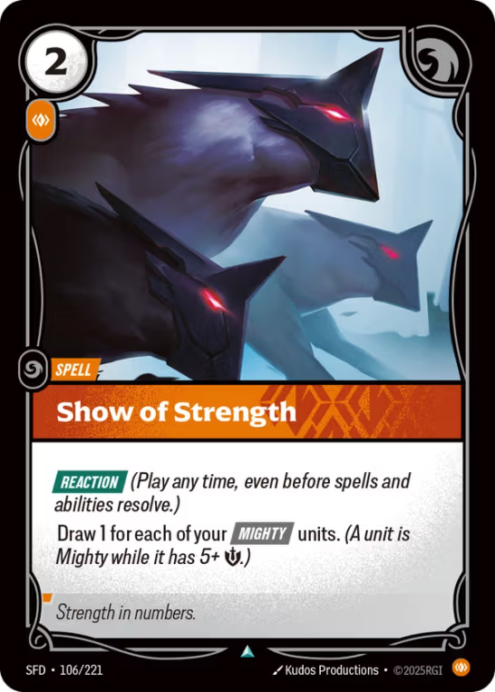 Show of Strength SFD-106/221