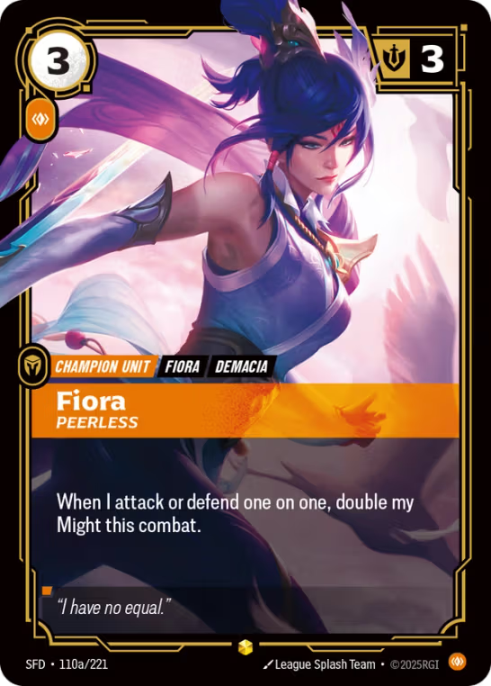 Fiora, Peerless SFD-110a/221