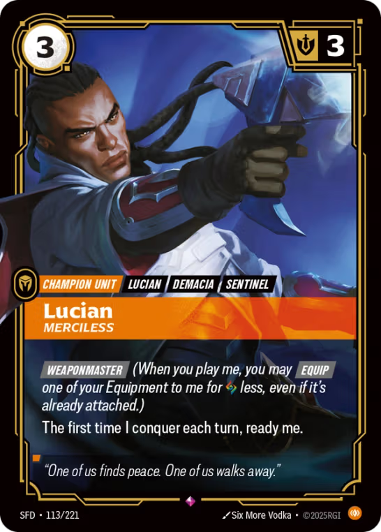 Lucian, Merciless SFD-113/221
