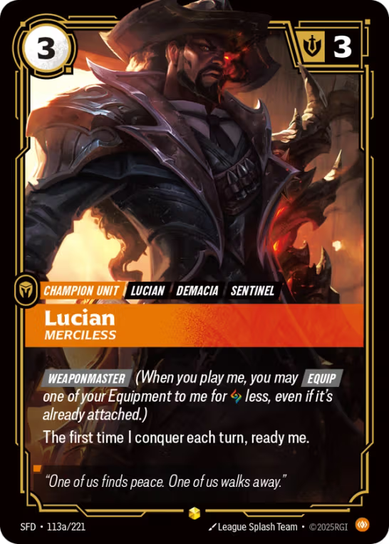 Lucian, Merciless SFD-113a/221