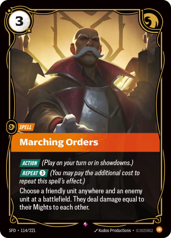 Marching Orders SFD-114/221