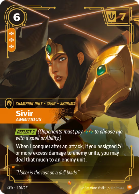 Sivir, Ambitious SFD-120/221