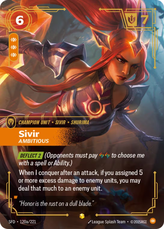 Sivir, Ambitious SFD-120a/221