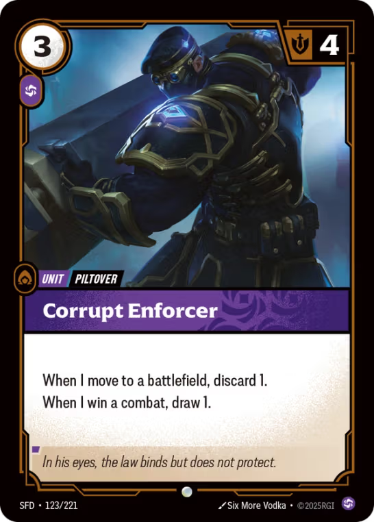 Corrupt Enforcer SFD-123/221